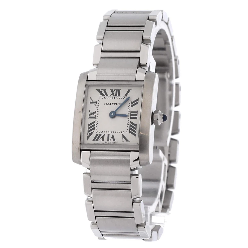 Pre-Owned Cartier Tank Francaise Quartz Watch in Stainless Steel 20mm