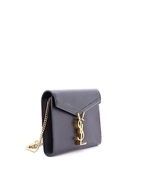 Pre-Owned Saint Laurent Small Cassandra Chain Shoulder Bag Leather