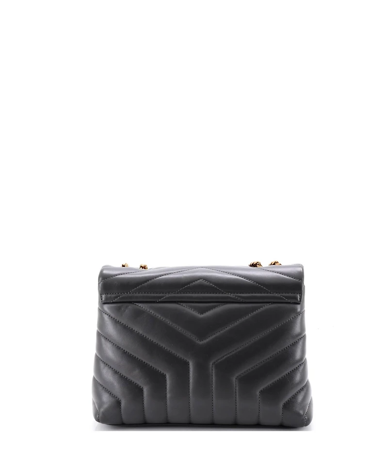 Pre-Owned Saint Laurent Small Loulou Shoulder Bag Matelasse Chevron Leather