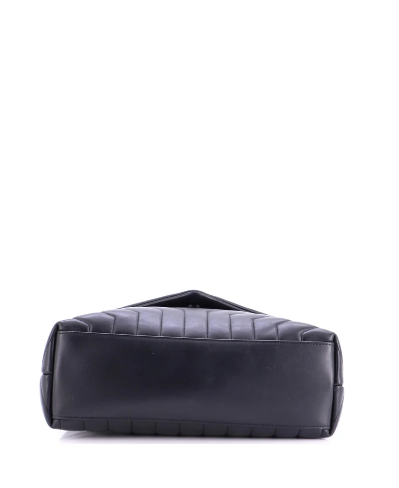Pre-Owned Saint Laurent Medium Loulou Shoulder Bag Matelasse Chevron Leather