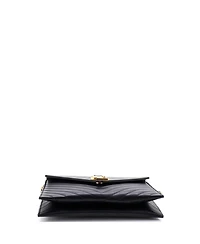 Pre-Owned Saint Laurent Medium Classic Monogram Envelope Chain Bag Matelasse Chevron Leather
