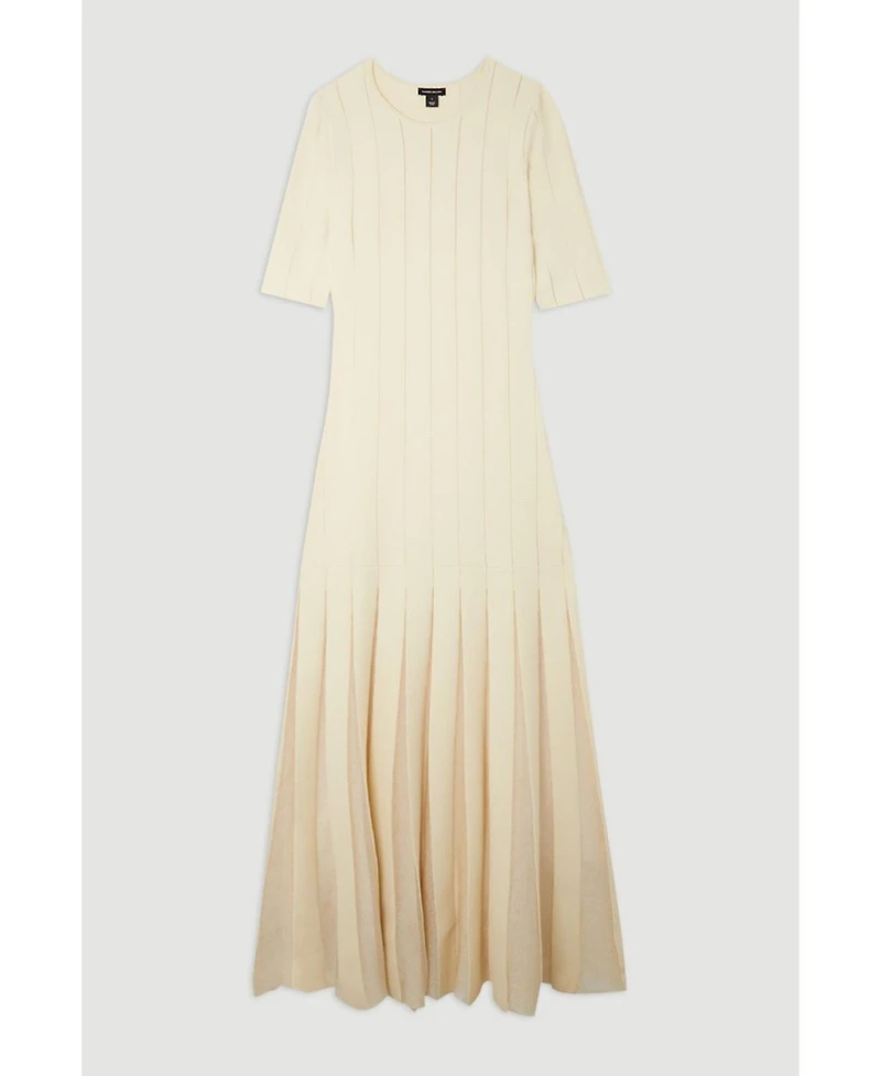 Karen Millen Women's Knit Full Skirt Midi Dress