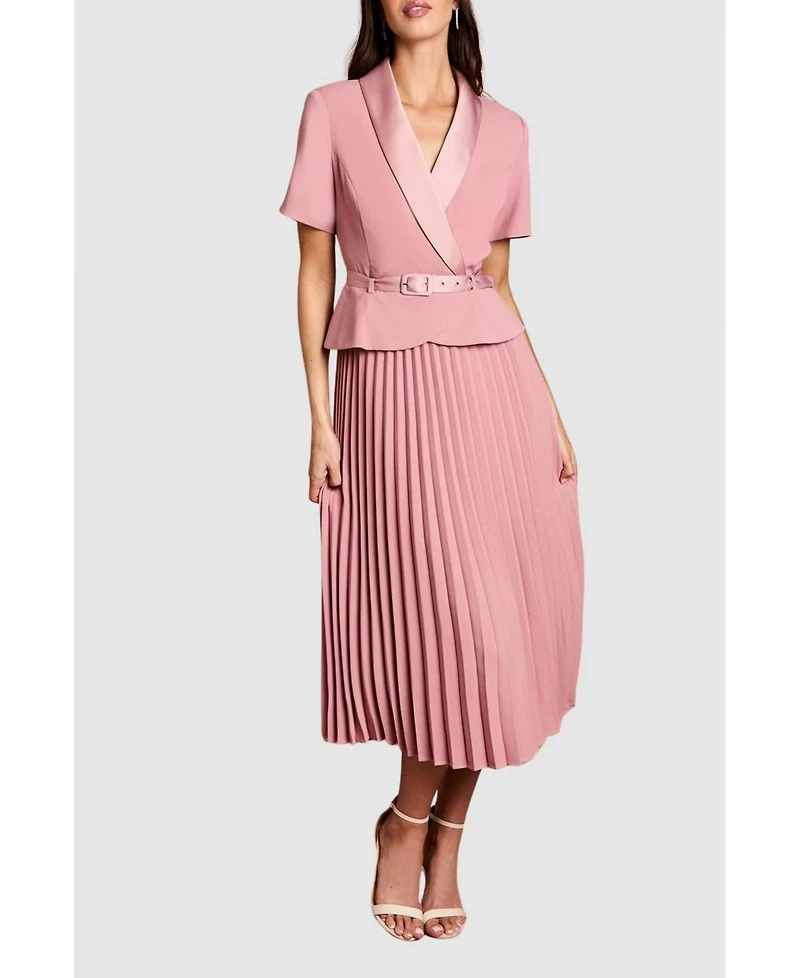 Coast Women's 2 1 Pleated Skirt Dress