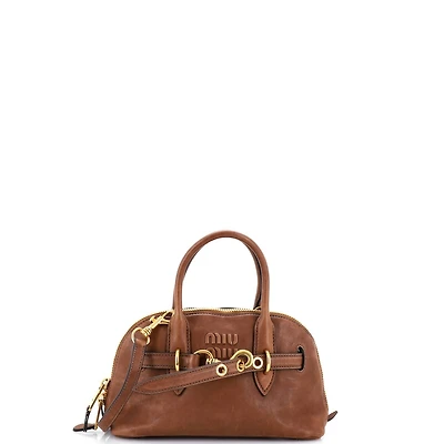 Pre-Owned Miu Miu Regular Aventure Top Handle Bag Leather