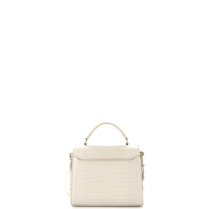 Pre-Owned Saint Laurent Mini Cassandra Top Handle Bag Embossed Leather