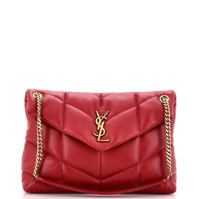 Pre-Owned Saint Laurent Medium Loulou Puffer Shoulder Bag Quilted Leather