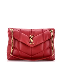 Pre-Owned Saint Laurent Medium Loulou Puffer Shoulder Bag Quilted Leather