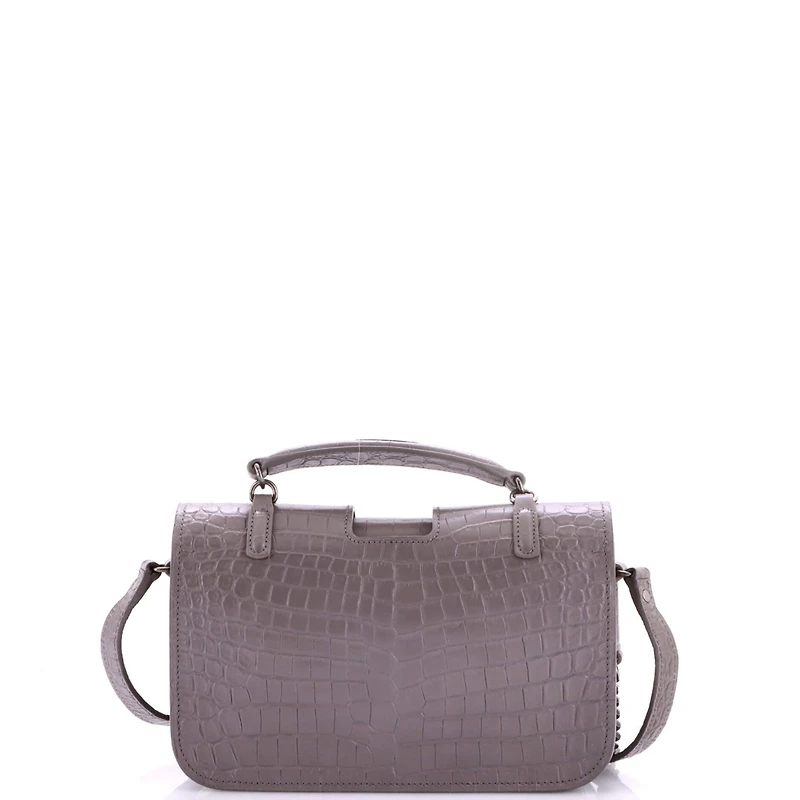 Pre-Owned Saint Laurent Medium Charlotte Messenger Bag Embossed Leather