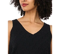 Vince Camuto Women's Cotton-Blend Pointelle Tank Top