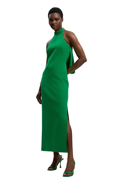 Karen Millen Women's Soft Tailored Halter Maxi Dress