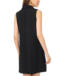 Msk Women's Sleeveless Grommet Pocket Shift Dress