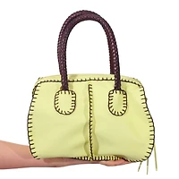 Carlos Falchi Mini Barrel Leather Bag