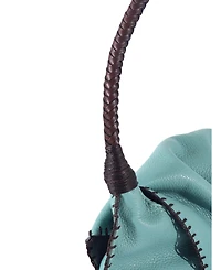 Carlos Falchi Shoulder Butterfly Top Grain Leather Bag