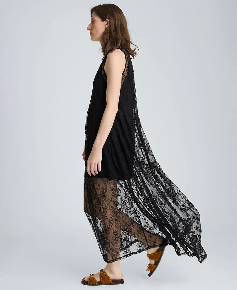 Kenneth Cole Women's Lace Halter Neck Maxi Dress