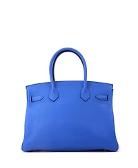 Pre-Owned HERMES Birkin 30 Handbag Verso Clemence with Palladium Hardware