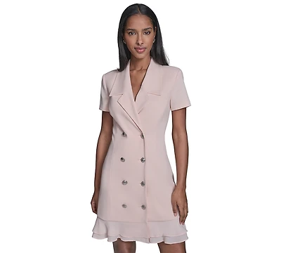Karl Lagerfeld Paris Women's Short-Sleeve Blazer Dress