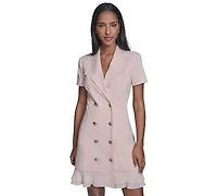 Karl Lagerfeld Paris Women's Short-Sleeve Blazer Dress