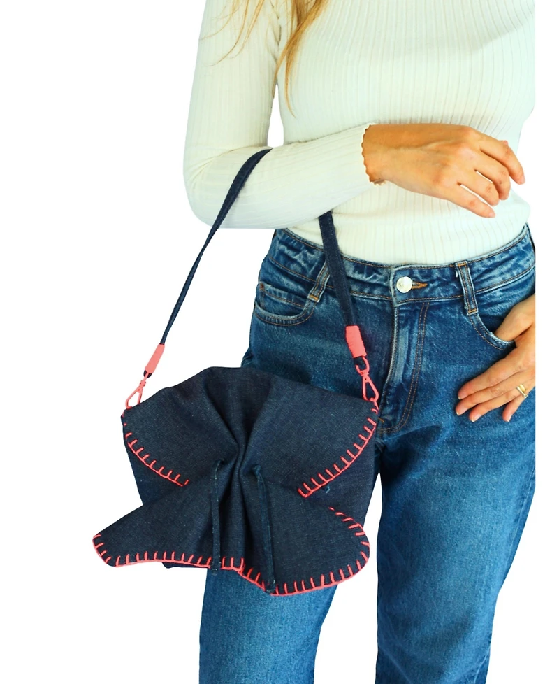 Carlos Falchi Butterfly Leather Bag