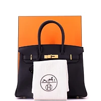 Pre-Owned Hermes Birkin 30 Handbag Black Togo with Gold Hardware