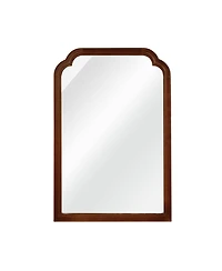 Busdays 20 x 30 Inch Decorative Wall Mirror Solid Wood Frame Rounded Corner for Bedroom Bathroom Living Room Entryway