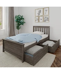 Max &Lily Twin-Size Platform with Underbed Storage Drawers