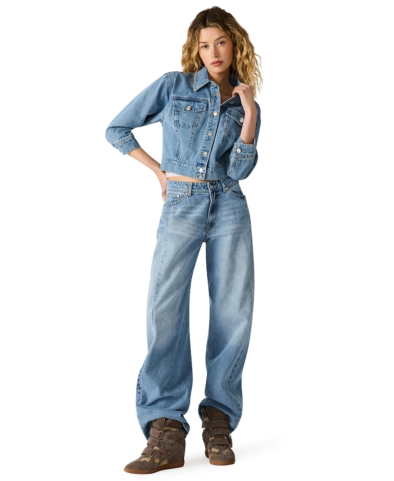 Steve Madden Women's Collared Neck Jacket