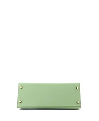 Pre-Owned HERMES Kelly 28 Handbag Green Epsom with Gold Hardware