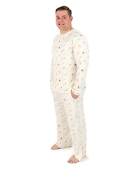 Leveret Men's Matching Family Two-Piece Cooling Bamboo Viscose Long Sleeve Pajamas