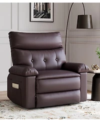 gaomon Oversized Extra Wide Recliner Chair - Faux Pu Leather Large Manual Recliner for Adults