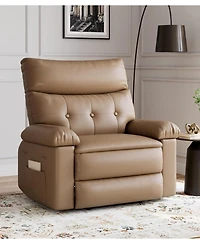 gaomon Oversized Extra Wide Recliner Chair - Faux Pu Leather Large Manual for Adults