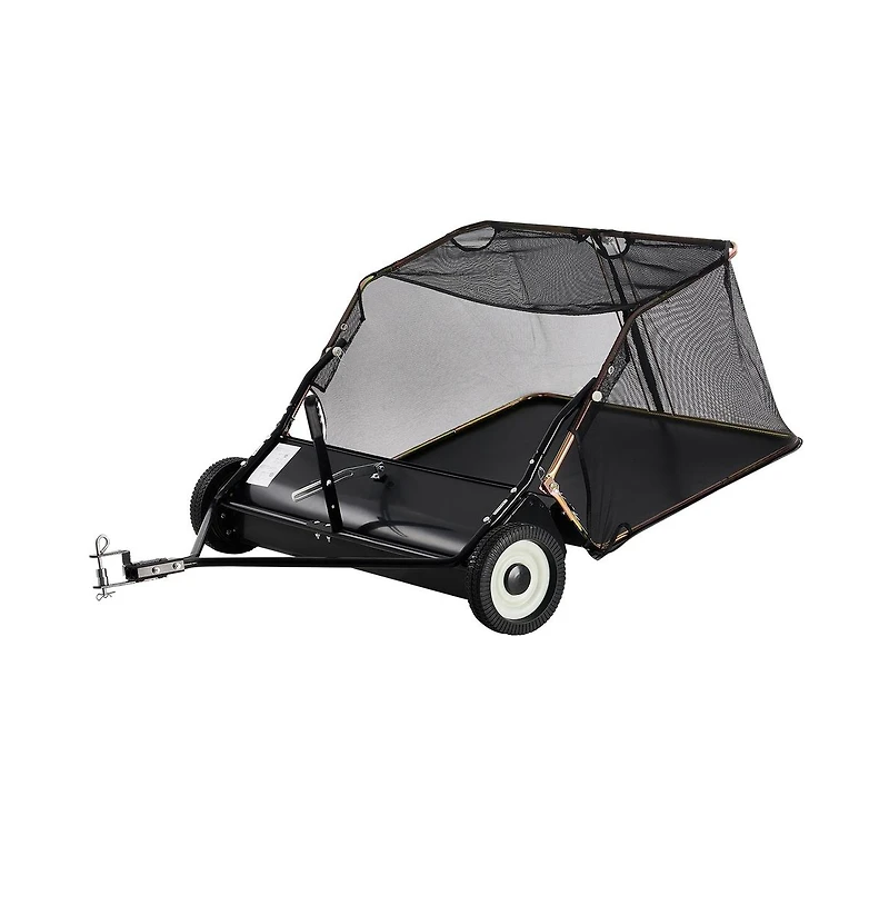 Sugift Tow Behind Lawn Sweeper with Collector Bag