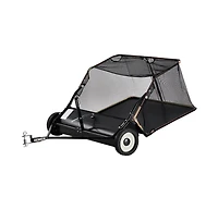 Sugift Tow Behind Lawn Sweeper with Collector Bag