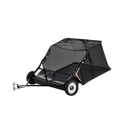 Sugift Tow Behind Lawn Sweeper with Collector Bag