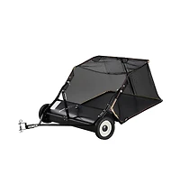 Sugift Tow Behind Lawn Sweeper with Collector Bag