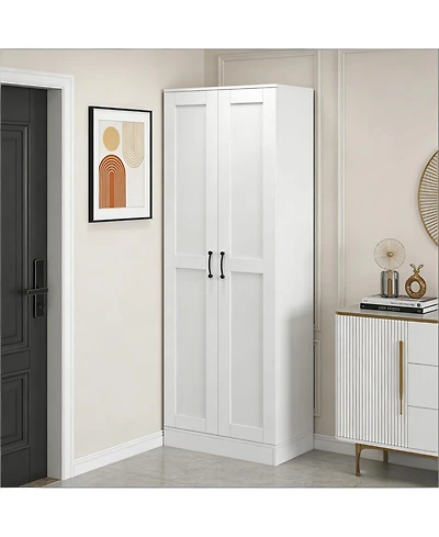 Clihome Freestanding Storage Cabinet Kitchen Cabinet with Adjustable Shelves