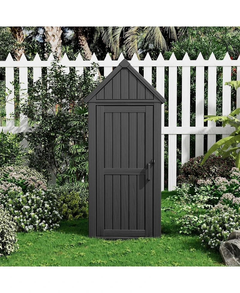 Decksplore Outdoor Upgraded sturdy storage cabinet,Reinforced base,Suitable for all-weather use,Perfect gardens, patios, and lawns