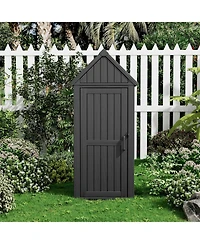 Decksplore Outdoor Upgraded sturdy storage cabinet,Reinforced base,Suitable for all-weather use,Perfect gardens, patios, and lawns