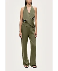 Nocturne Women's Relaxed Straight-Leg Pants