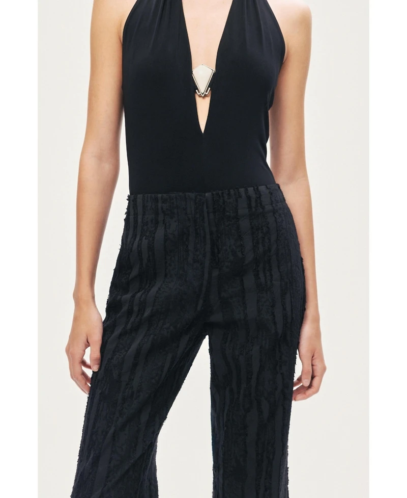 Nocturne Women's Textured Relaxed-Fit Pants