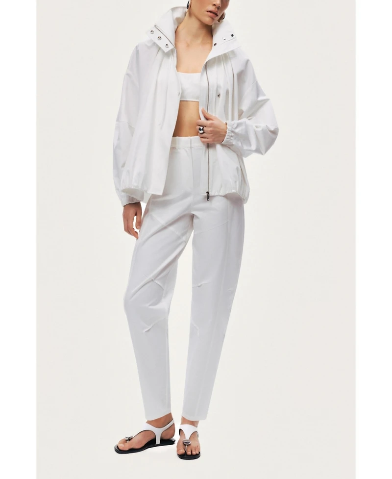 Nocturne Women's High-Waist Tailored Tapered Pants