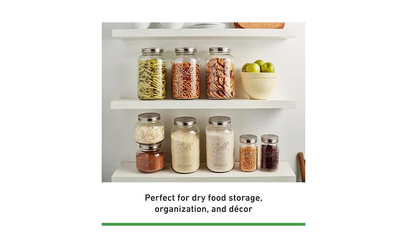 Ball Decorative Mason Jars, Half Gallon (64 oz), Pack of 4