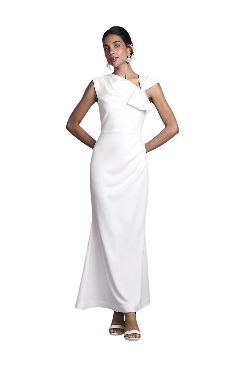 Coast Women's Bow Detail Crepe Wedding Dress