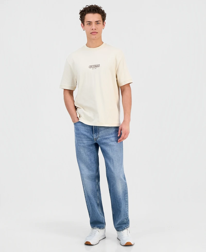 Guess Men's Small Logo Embroidery T-Shirt