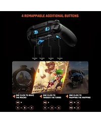 Bigbig Won Rainbow 2 Pro Rgb Bluetooth Wireless Controller with Charing Dock for Switch, Pc, Android and iOS
