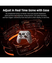 Bigbig Won Aether Bluetooth Wireless Hall Effect Controller with Smart Display for Switch, Pc, Android and iOS.