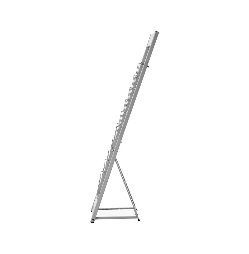 Sugift Brochure Display Rack 10 Pockets Magazine Literature Display Stand Portable Floor