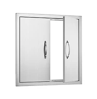 Sugift Bbq Access Door 24W x 24H in Double Outdoor Kitchen Stainless Steel