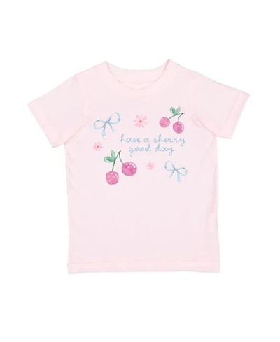Sweet Wink Toddler Girls Cherry Good Day Short Sleeve T-Shirt