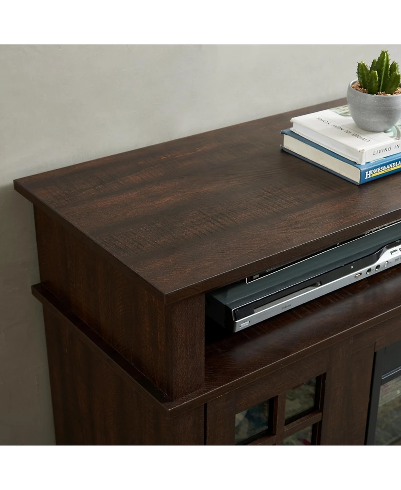 Storage Cabinet with 23" Electric Fireplace Tv Stand