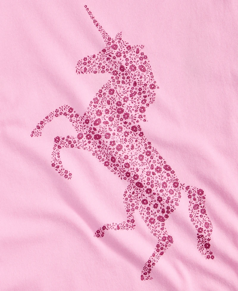 Epic Threads Girls' Xs-xl Floral-Unicorn T-Shirt, Macy's Exclusive